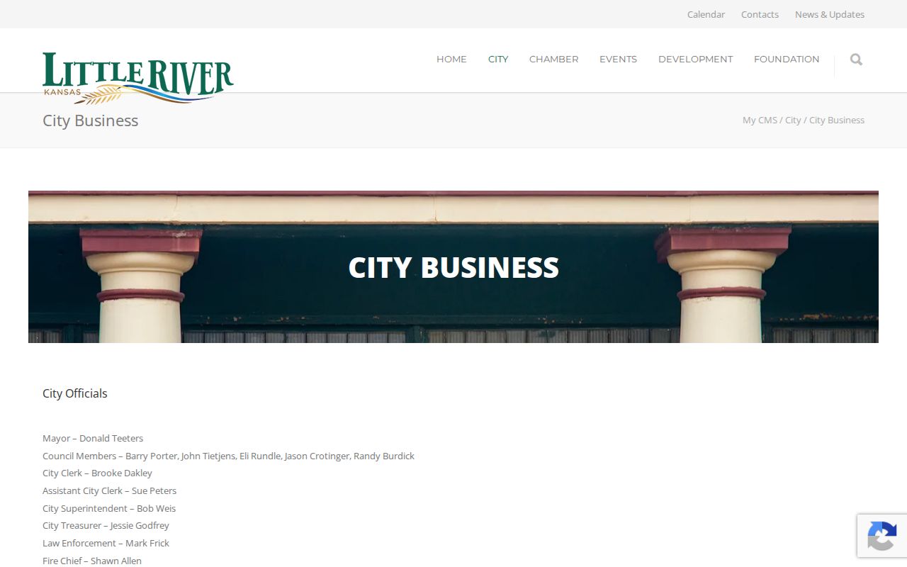 Little River court docket city officials
